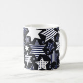 Seamless pattern background with stylized starspat kaffeetasse (VorderseiteRechts)