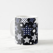 Seamless pattern background with stylized starspat kaffeetasse (Vorderseite Links)