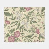 Seamless pattern. Beautiful fabric blooming realis Fleecedecke (Vorderseite (Horizontal))