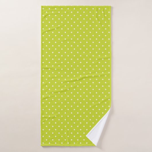 Seamless pattern  bright lime polka dot pattern badhandtuch set (Badehandtuch)