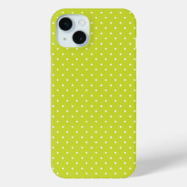 Seamless pattern  bright lime polka dot pattern Case-Mate iPhone hülle