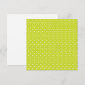 Seamless pattern  bright lime polka dot pattern dankeskarte (Vorne/Hinten)