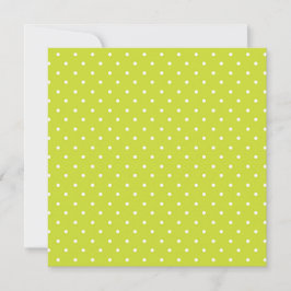 Seamless pattern  bright lime polka dot pattern dankeskarte