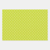 Seamless pattern  bright lime polka dot pattern geschenkpapier set (Vorderseite 3)
