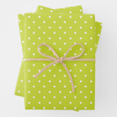 Seamless pattern  bright lime polka dot pattern geschenkpapier set (Beispiel)