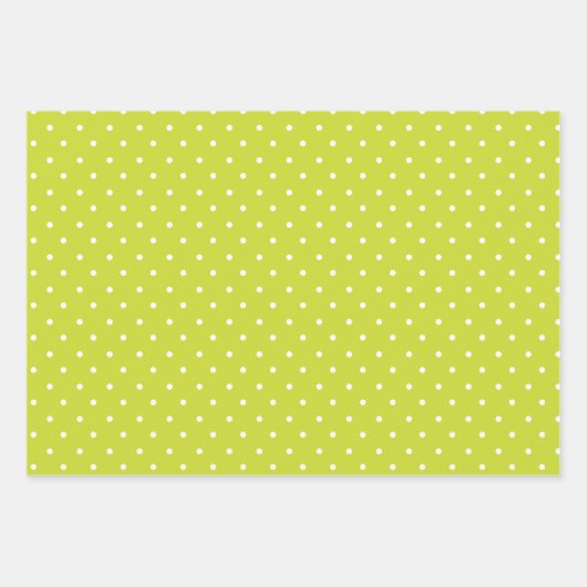 Seamless pattern  bright lime polka dot pattern geschenkpapier set (Vorderseite)