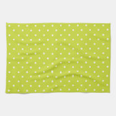 Seamless pattern  bright lime polka dot pattern geschirrtuch (Horizontal)
