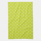 Seamless pattern  bright lime polka dot pattern geschirrtuch (Vertikal)
