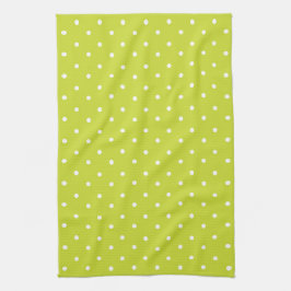 Seamless pattern  bright lime polka dot pattern geschirrtuch