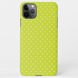 Seamless pattern  bright lime polka dot pattern iPhone 11Pro max hülle