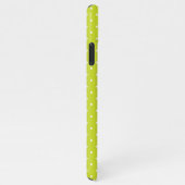 Seamless pattern  bright lime polka dot pattern iPhone hülle (Rechte Seite)