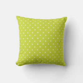 Seamless pattern  bright lime polka dot pattern kissen