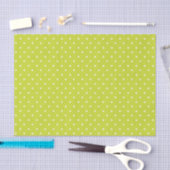 Seamless pattern  bright lime polka dot pattern seidenpapier (Handwerk)