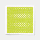 Seamless pattern  bright lime polka dot pattern serviette (Vorderseite)