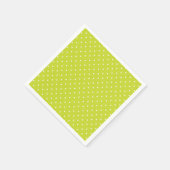 Seamless pattern  bright lime polka dot pattern serviette (Ecke)