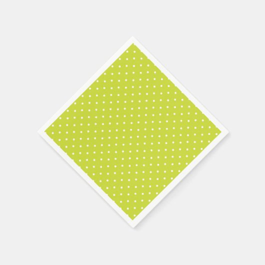 Seamless pattern  bright lime polka dot pattern serviette (Ecke)