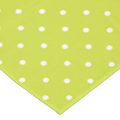 Seamless pattern  bright lime polka dot pattern tischdecke (Schrägansicht)