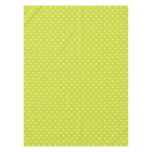 Seamless pattern  bright lime polka dot pattern tischdecke (Vorderseite)