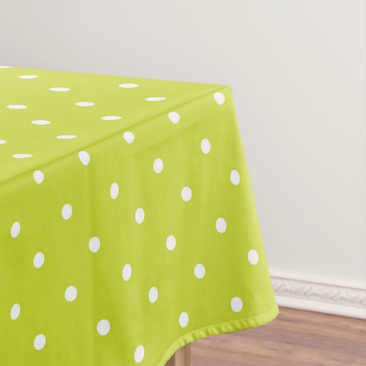 Seamless pattern  bright lime polka dot pattern tischdecke (Beispiel)