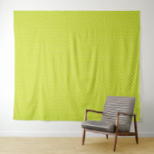 Seamless pattern  bright lime polka dot pattern wandteppich (Beispiel (Horizontal))