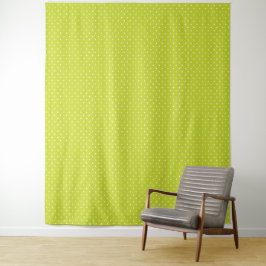 Seamless pattern  bright lime polka dot pattern wandteppich