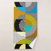 Seamless pattern. Circles pattern in geometric col Badehandtuch (Badehandtuch)