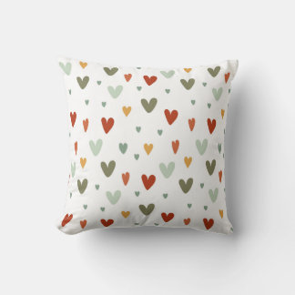 Seamless pattern colorful pastel hearts kissen