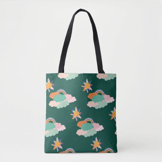 Seamless pattern design with colorful clouds and r tasche (Vorderseite)
