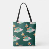 Seamless pattern design with colorful clouds and r tasche (Rückseite)
