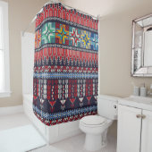 Seamless pattern design with traditional Palestini Duschvorhang (Beispiel)