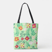 Seamless pattern flower and leaveshome decor, back tasche (Rückseite)