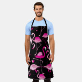 Seamless pattern from pink flamingos wir haben ein schürze (Getragen)