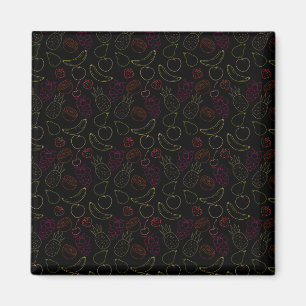 Seamless Pattern Frucht Pattern 44   Magnet