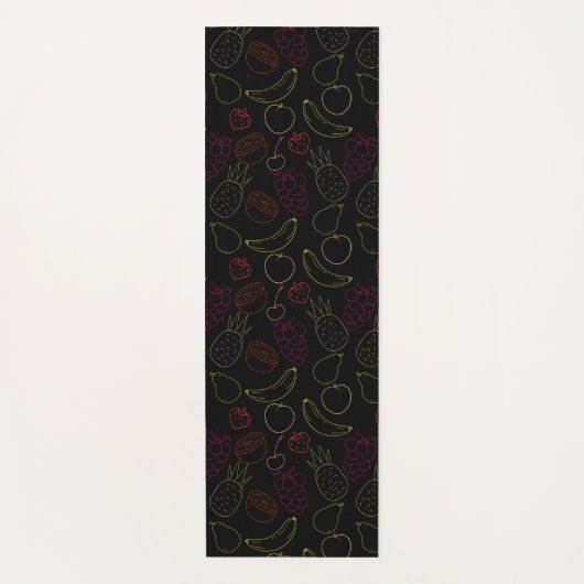 Seamless Pattern Frucht Pattern 44 | Yogamatte (Vorderseite)