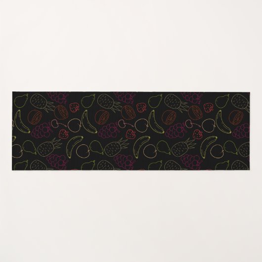 Seamless Pattern Frucht Pattern 44 | Yogamatte (Vorderseite (Horizontal))