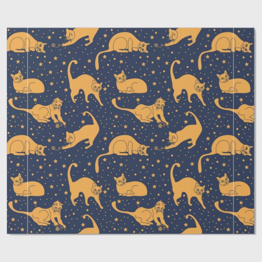 Seamless pattern, funny in everyday poses, pl geschenkpapier (Flach)