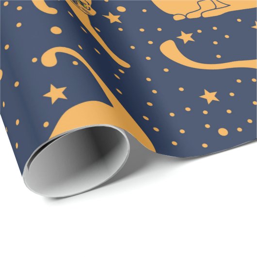 Seamless pattern, funny in everyday poses, pl geschenkpapier (Rolleneckpunkt)