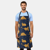 Seamless pattern, funny in everyday poses, pl schürze (Getragen)