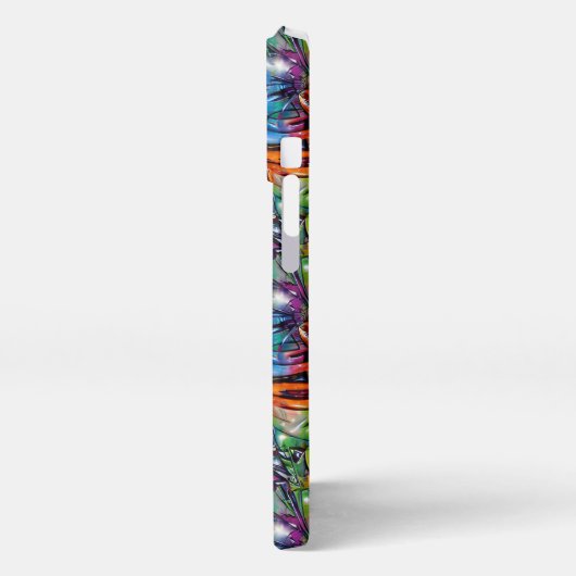Seamless Pattern Graffiti 11 iPhone Hülle (Linke Seite)