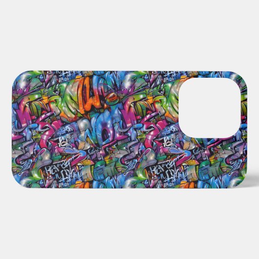 Seamless Pattern Graffiti 11 iPhone Hülle (Rückseite (Horizontal))