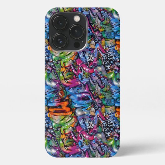 Seamless Pattern Graffiti 11 iPhone Hülle (Rückseite)