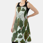 Seamless pattern, green forest with different tree schürze (InSitu)
