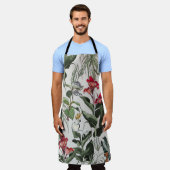 Seamless Pattern Hand Drawn Botanical Illustration Schürze (Getragen)