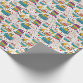 Seamless Pattern Happy Birthday Party Geschenkpapier (Ecke)