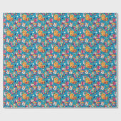 Seamless Pattern Happy Birthday Party Geschenkpapier (Flach)