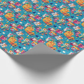 Seamless Pattern Happy Birthday Party Geschenkpapier (Ecke)