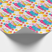 Seamless Pattern Happy Birthday Party Geschenkpapier (Ecke)