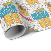 Seamless Pattern Happy Birthday Party Geschenkpapier (Rolleneckpunkt)