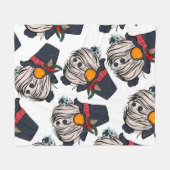 Seamless pattern illustration of a gnome with a be fleecedecke (Vorderseite (Horizontal))