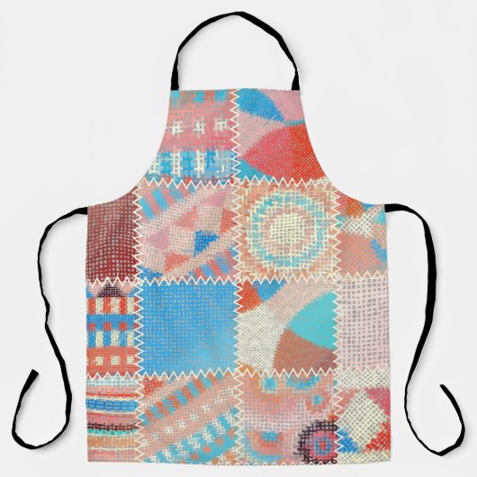 Seamless pattern. Imitation of a patchwork pattern Schürze (Vorderseite)